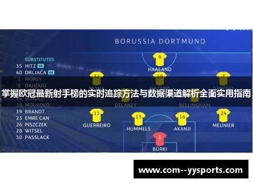 掌握欧冠最新射手榜的实时追踪方法与数据渠道解析全面实用指南 掌握欧冠最新射手榜的实时追踪方法与数据渠道解析全面实用指南